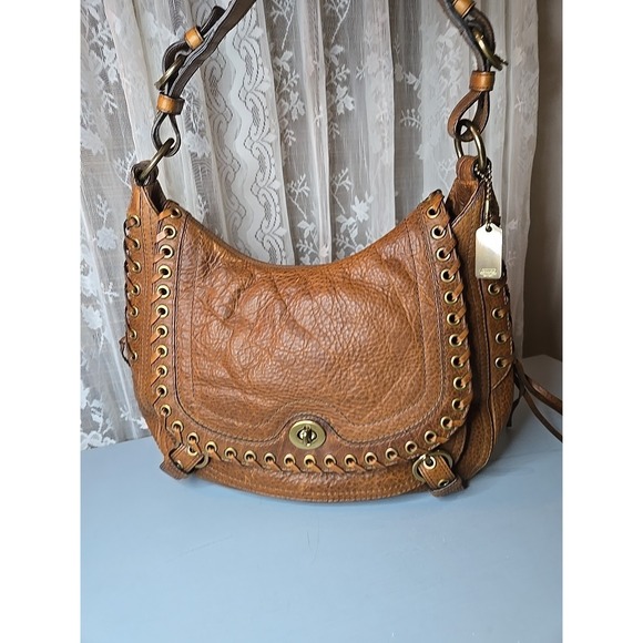 Coach | Bags | Y2k Coach Browntan Leather Chelsea Abbey Lace Up